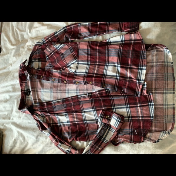 maroon/navy blue/white flannel - Picture 1 of 1
